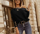 Off-Shoulder Casual Long Sleeve