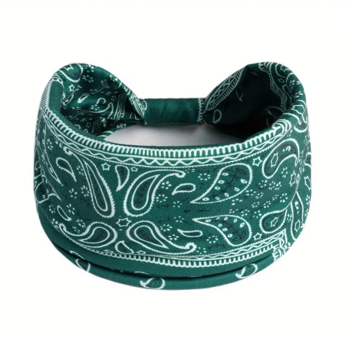 Bandana Print Boho Style Headband