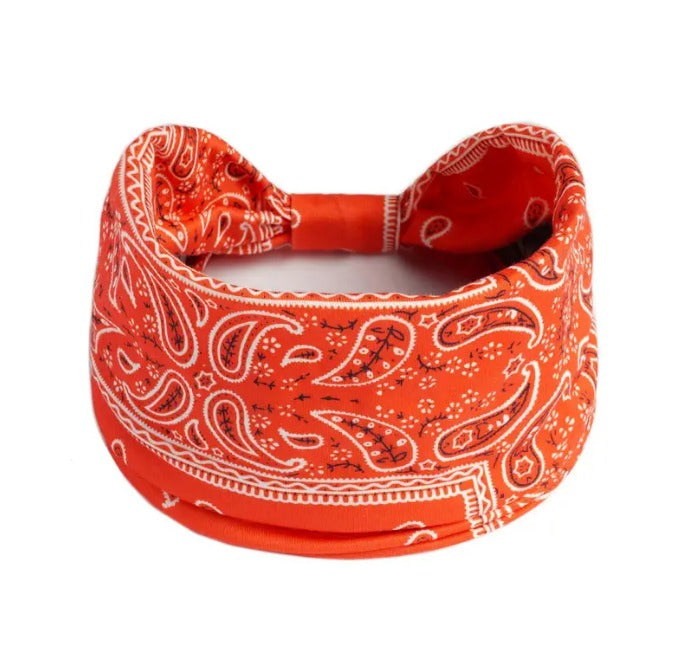 Bandana Print Boho Style Headband