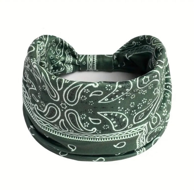 Bandana Print Boho Style Headband