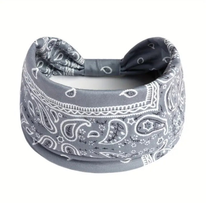 Bandana Print Boho Style Headband