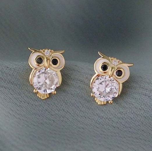 Owl Stud Earrings