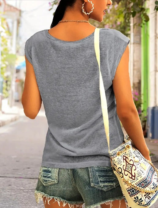 Gypsy Soul V-Neck Short Sleeve Top