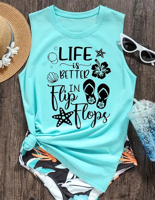 Life Is Better in Flip Flops Tank Top