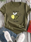 Cartoon Bee Crew Neck