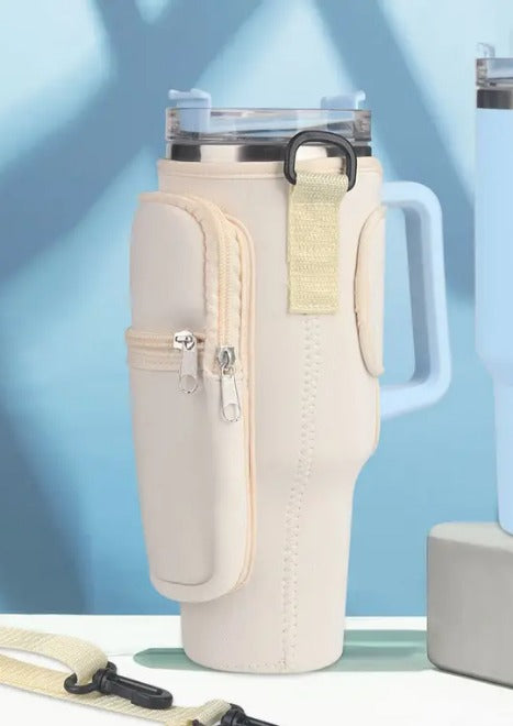 Water Bottle Carrier with Pocket