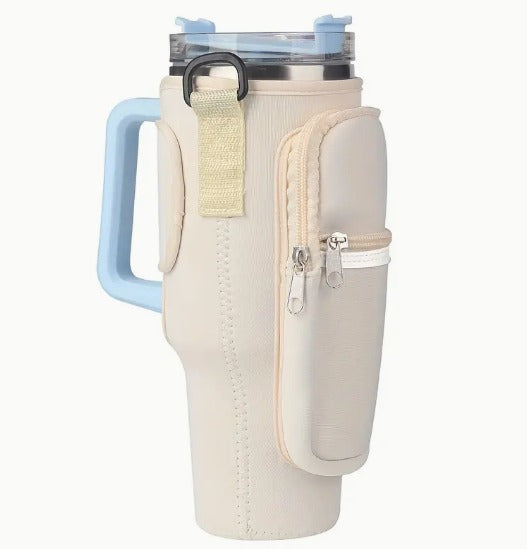 Water Bottle Carrier with Pocket