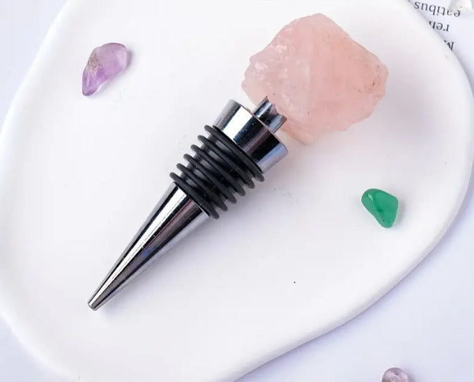 Rose Quartz Wine Stopper