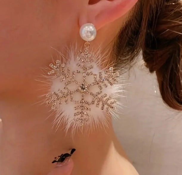 Snowflake Dangle Earrings