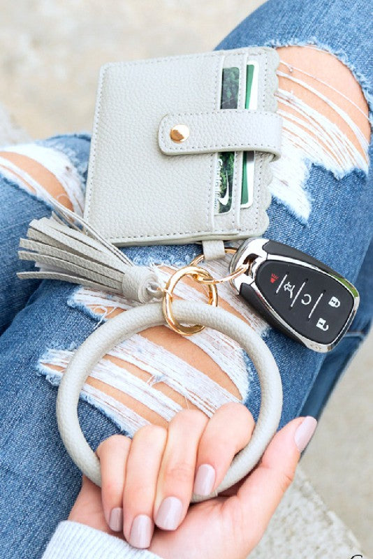 Key Ring ID Wallet Bracelet - Multiple Colors