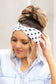 Polka Dot Jersey Knit Headwraps