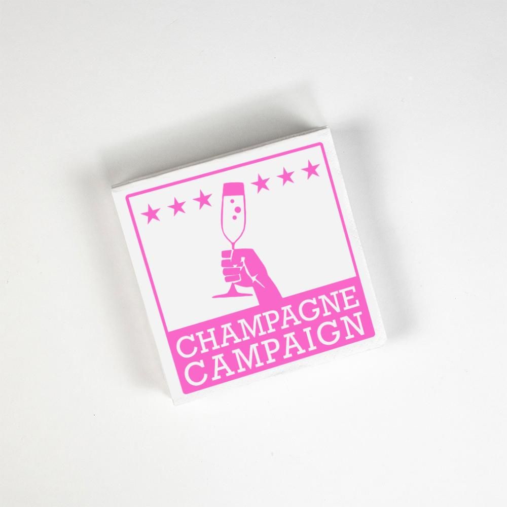 Beverage Napkins - Champagne Campaign